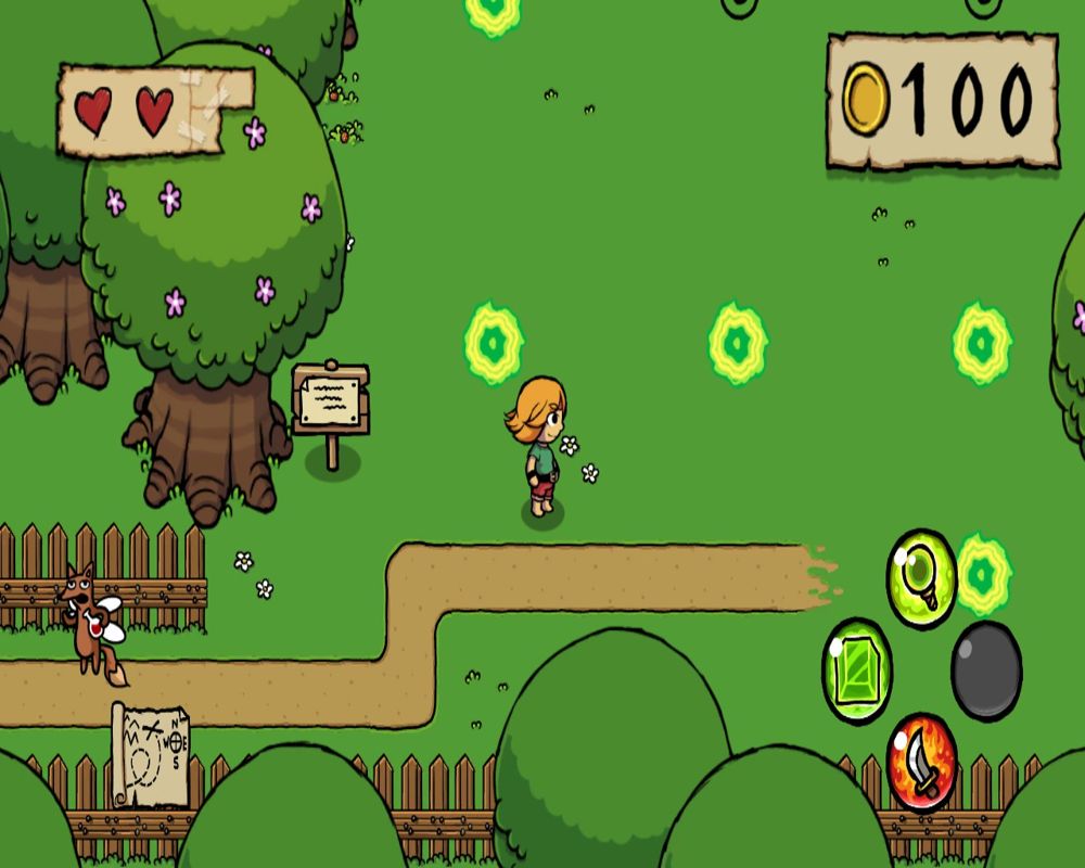 Ittle Dew (Linux) screenshot: The Garden of Portals