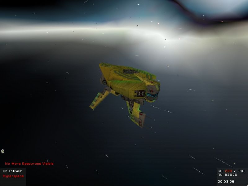 Homeworld: Cataclysm (Windows) screenshot: A really stylish ship - the "Hive Frigate"