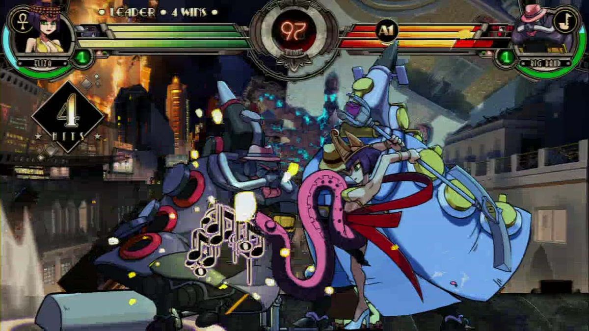 Skullgirls (PlayStation 3) screenshot: Hard to describe this.