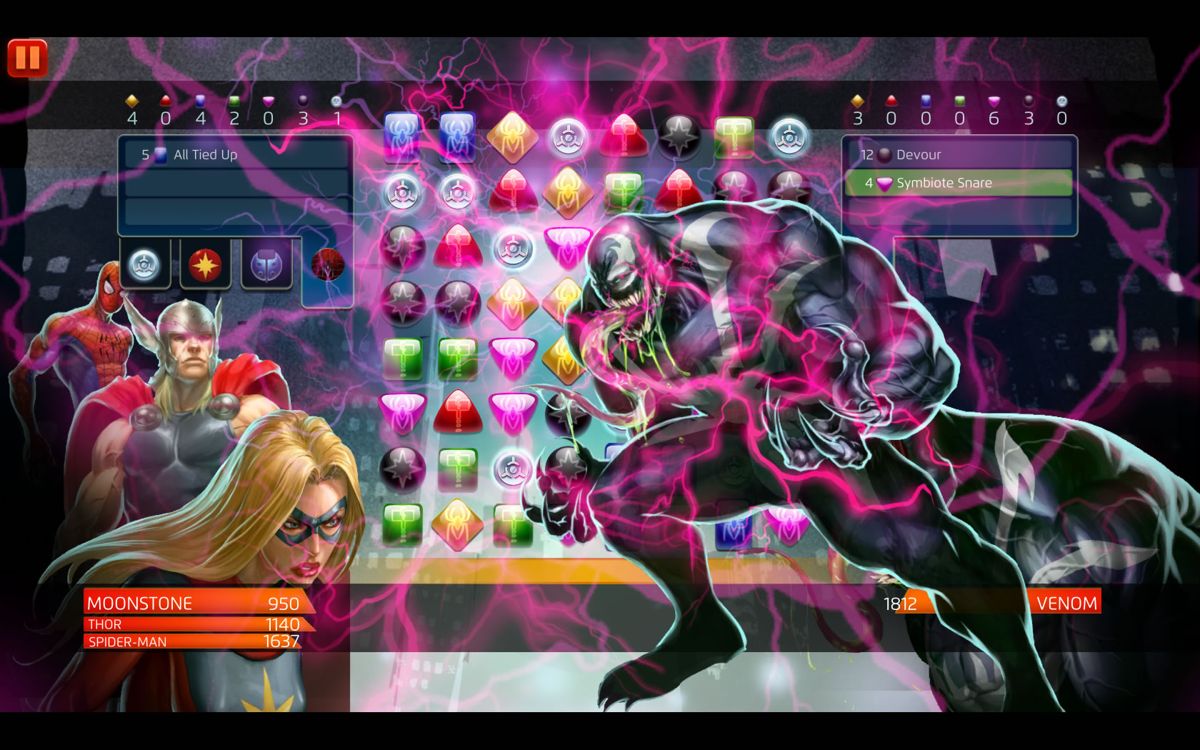 Screenshot of Marvel Puzzle Quest (Windows, 2013) - MobyGames