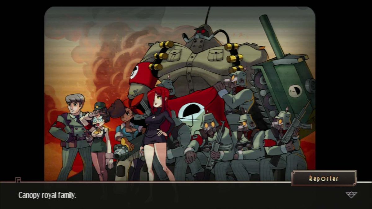 Skullgirls (PlayStation 3) screenshot: Apparently humans come in a lot of sizes here.