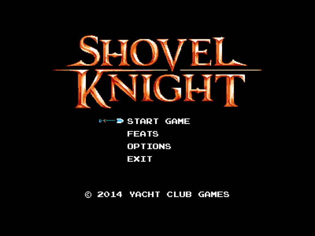 Shovel Knight (Windows) screenshot: Title screen