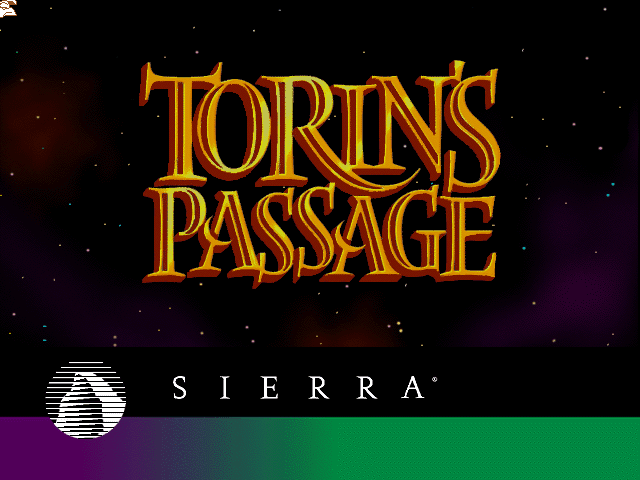 Torin's Passage (DOS) screenshot: Title screen