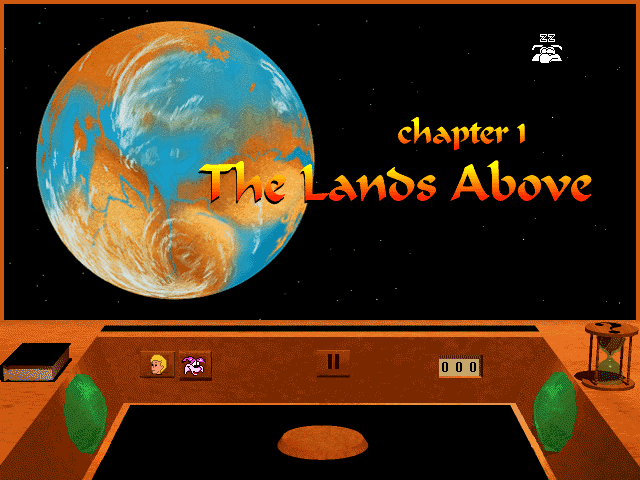 Torin's Passage (DOS) screenshot: Each chapter begins with such a screen