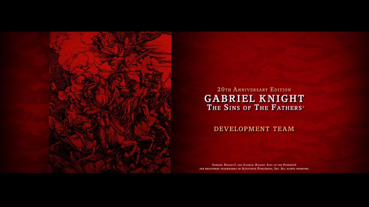 Gabriel Knight: Sins of the Fathers - 20th Anniversary Edition (Windows) screenshot: Opening credits.