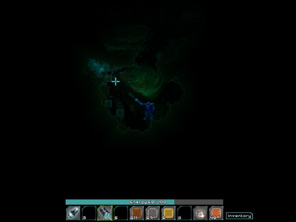 Asteria (Windows) screenshot: In a dark cave