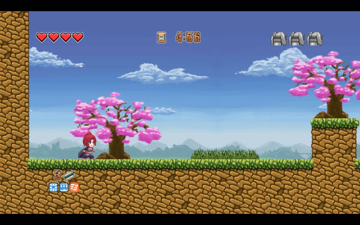 Akane the Kunoichi (Windows) screenshot: Start of the game