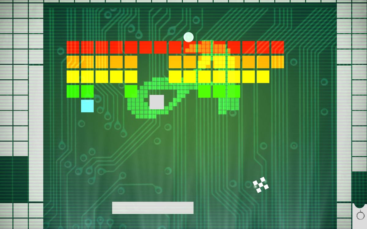 Type:Rider (Windows) screenshot: A section inspired by <i>Breakout</i>