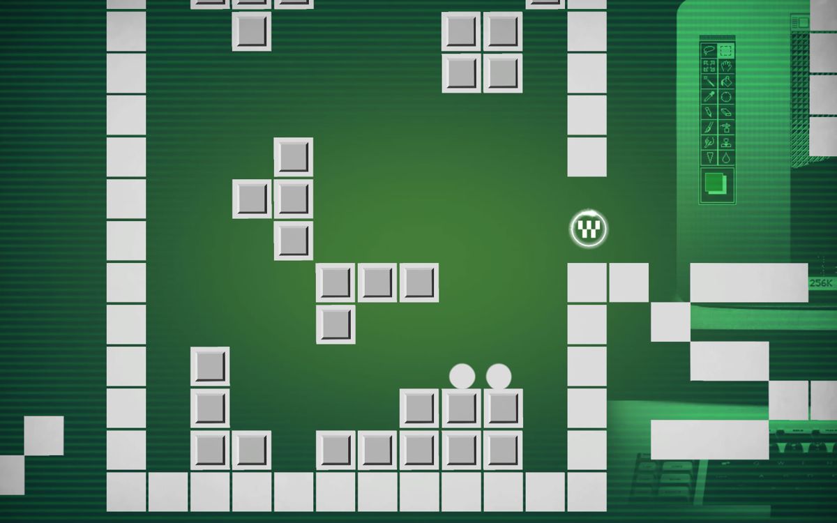 Type:Rider (Windows) screenshot: A section inspired by <i>Tetris</i>