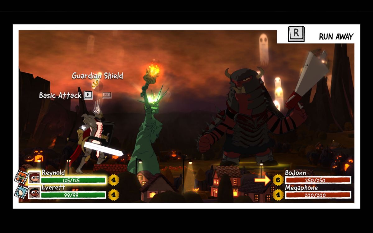 Costume Quest (Windows) screenshot: Boss fight