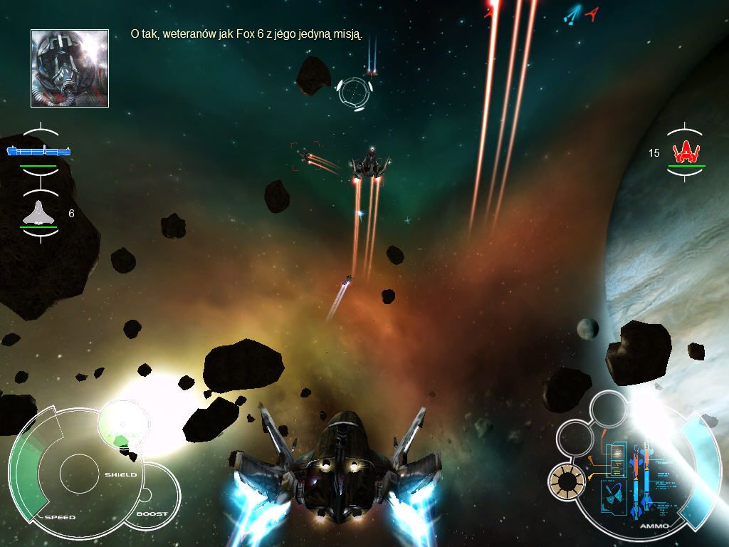Space Interceptor (Windows) screenshot: Space battle