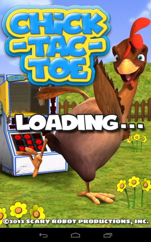 Chick-Tac-Toe (Android) screenshot: Title screen