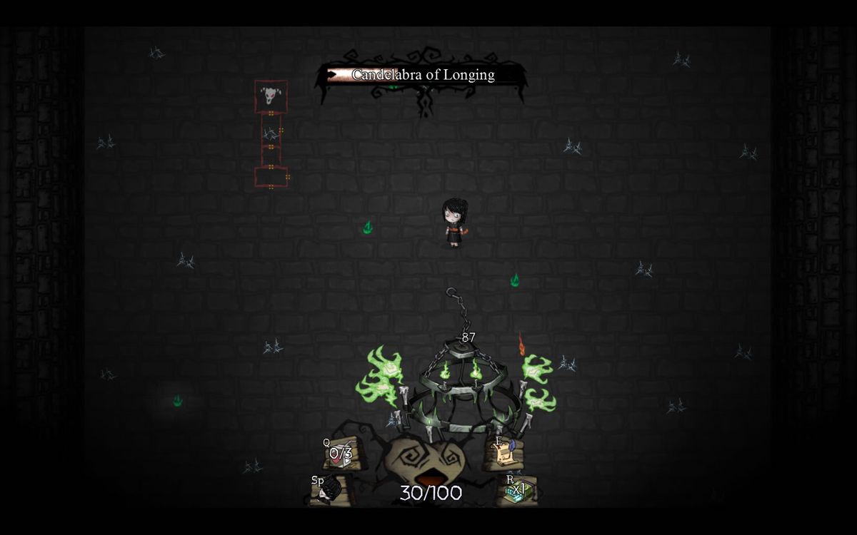 Our Darker Purpose (Windows) screenshot: Fighting a flying chandelier.