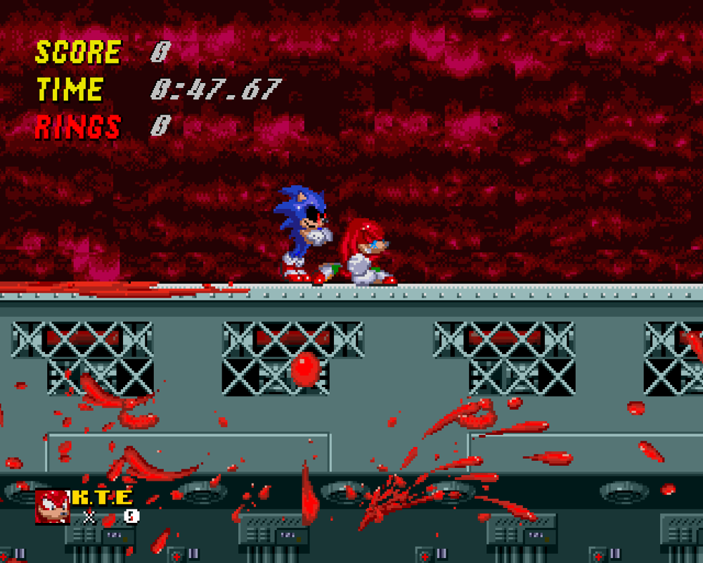 Sonic.EXE: The Game (Windows) screenshot: I'm so tired!