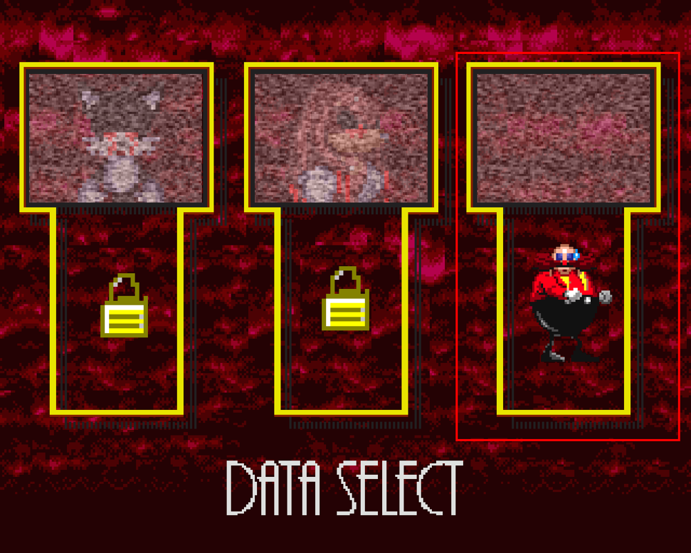 Sonic.EXE: The Game (Windows) screenshot: Now you select Dr. Robotnic.