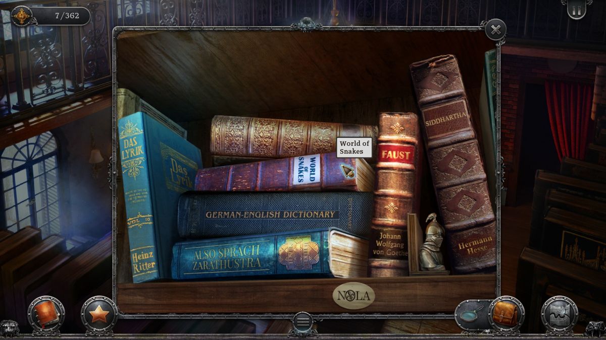 Gabriel Knight: Sins of the Fathers - 20th Anniversary Edition (Windows) screenshot: Checking the books for some useful info.