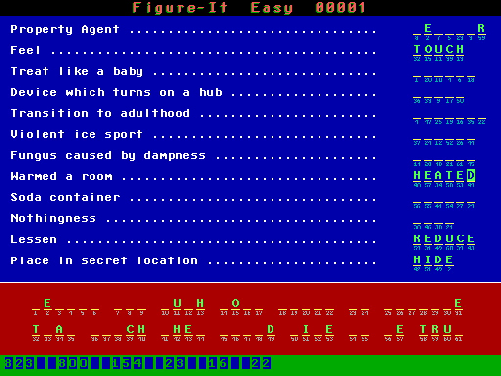 Screenshot of Computer Puzzles Unlimited (DOS, 1994) MobyGames