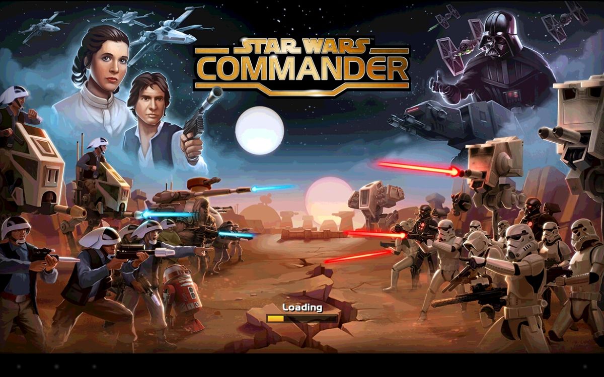 Star Wars: Commander (Android) screenshot: Game load screen.