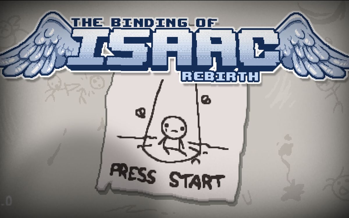 The Binding of Isaac: Rebirth (Windows) screenshot: Title screen