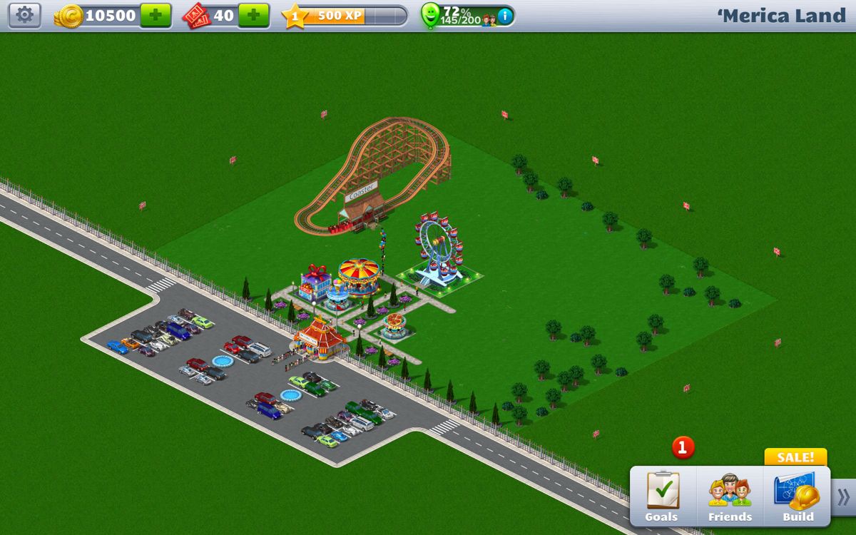 Screenshot of RollerCoaster Tycoon 4 Mobile Android 2014