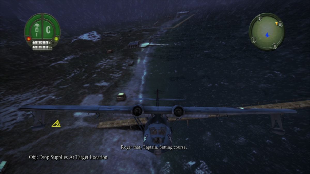 Damage Inc.: Pacific Squadron WWII (PlayStation 3) screenshot: Bringing the supplies to our ground forces.