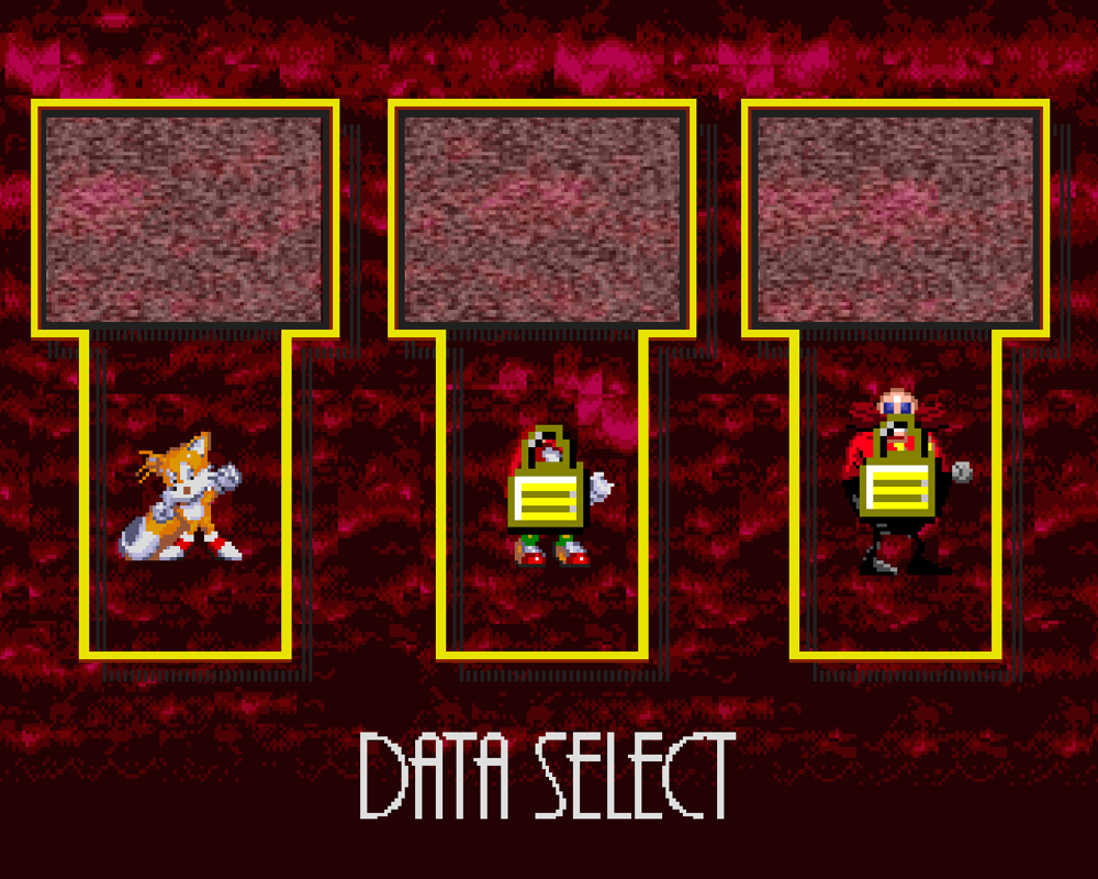 Sonic.EXE: The Game (Windows) screenshot: You have to start with Tails