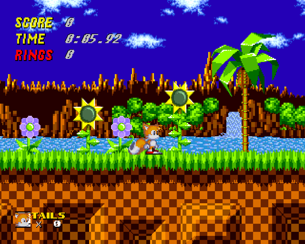 Screenshot of sonic.exe game on sega genesis