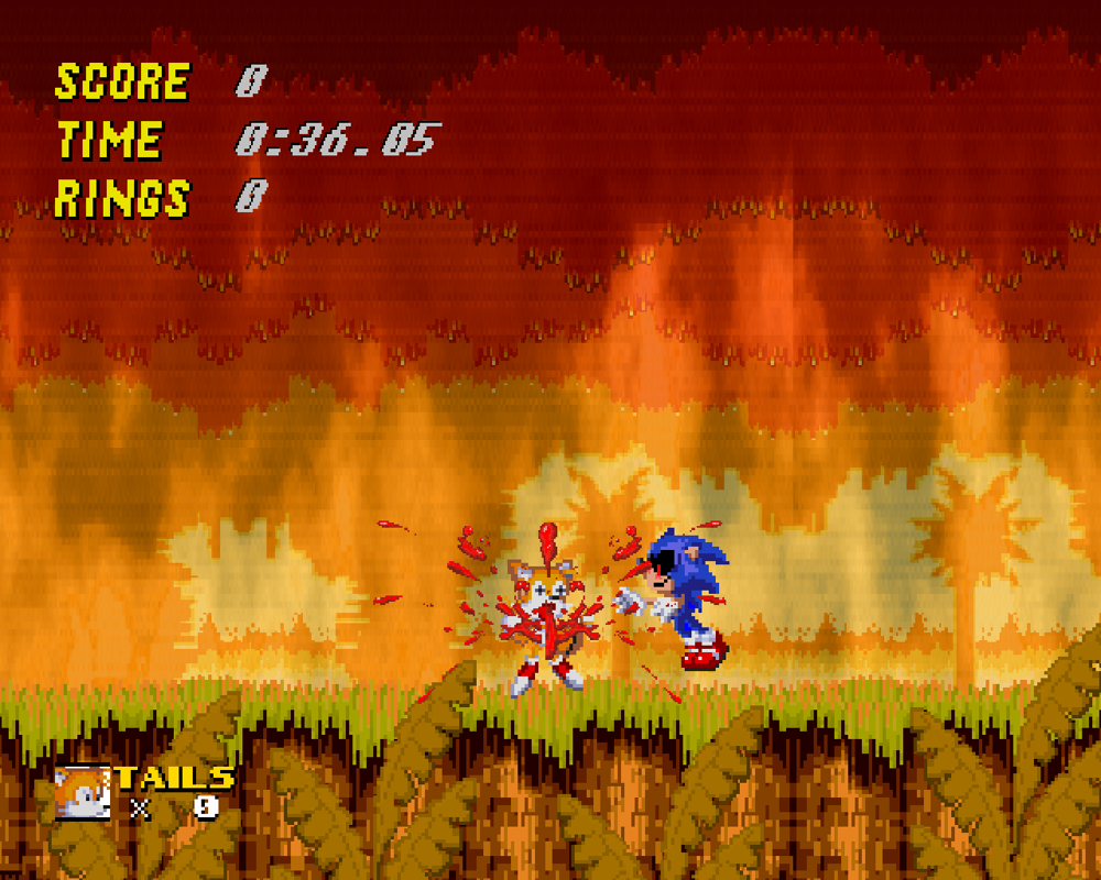 Screenshot of Sonic.EXE: The Game (Windows, 2012) - MobyGames