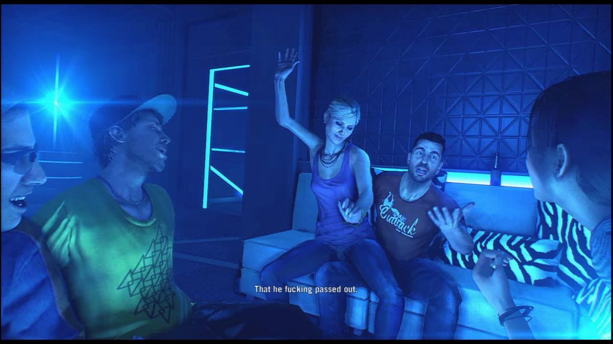 Far Cry 3 (PlayStation 3) screenshot: Memories from the time at a nightclub.