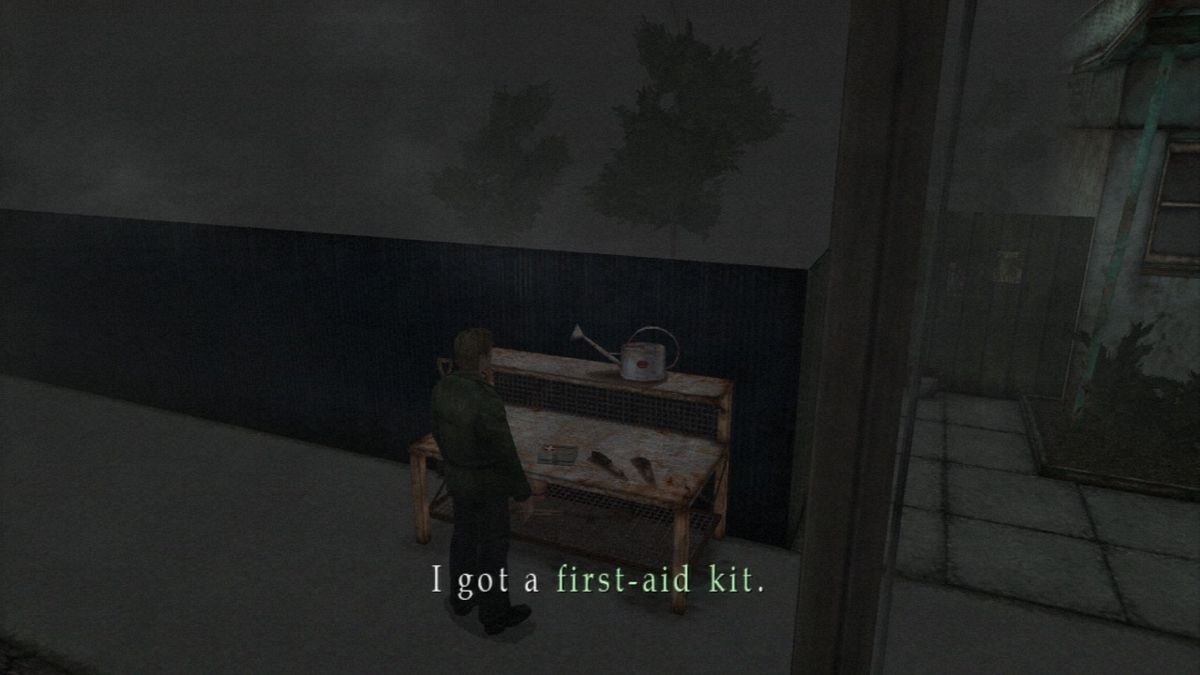 Silent Hill: HD Collection (PlayStation 3) screenshot: Silent Hill 2 - Found a first-aid kit... better look around for such items, you'll need them.