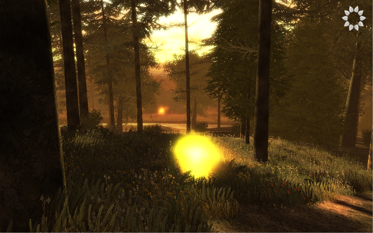 Nature Treks: Healing with Color Deluxe (Windows) screenshot: A yellow color aura