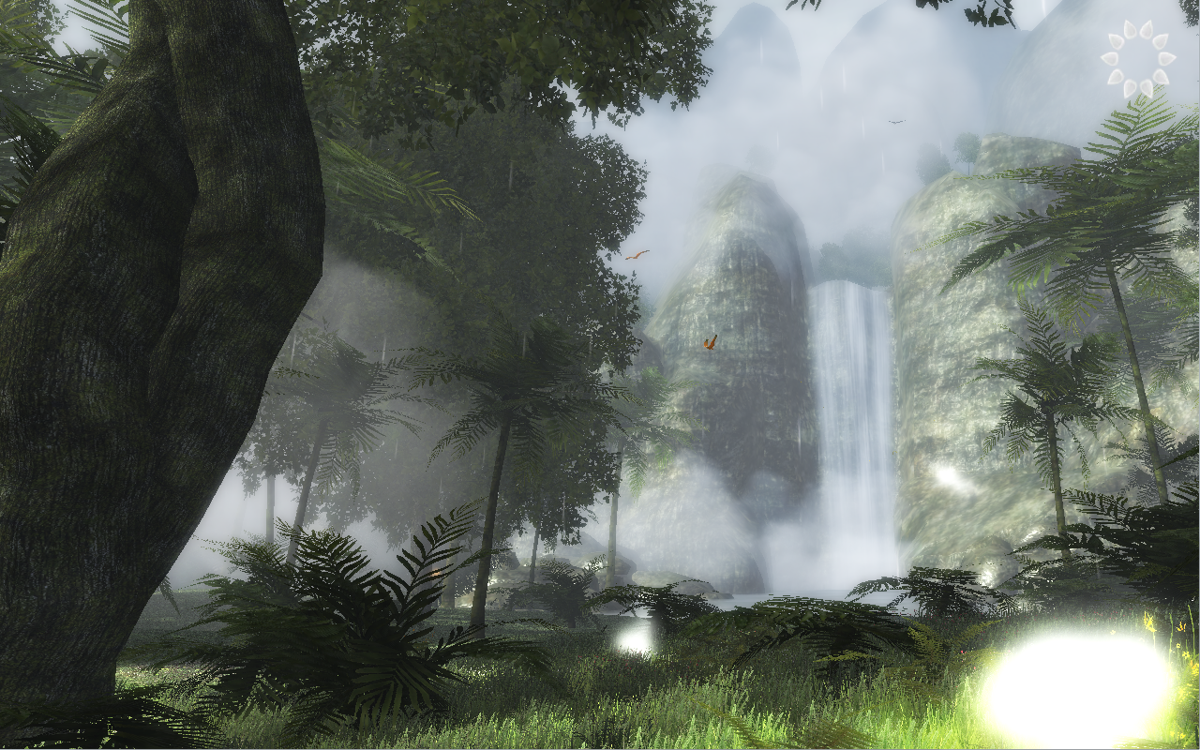 Nature Treks: Healing with Color Deluxe (Windows) screenshot: Theme White Waterfall