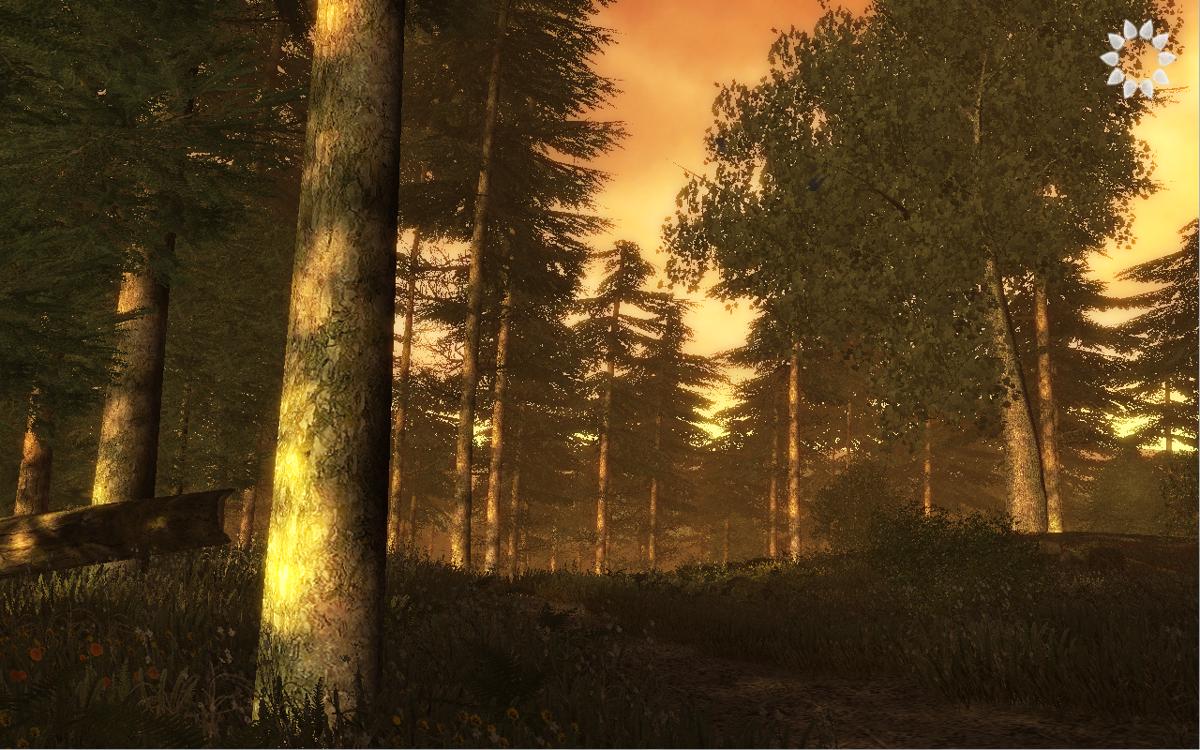 Nature Treks: Healing with Color Deluxe (Windows) screenshot: Theme Orange Sunset
