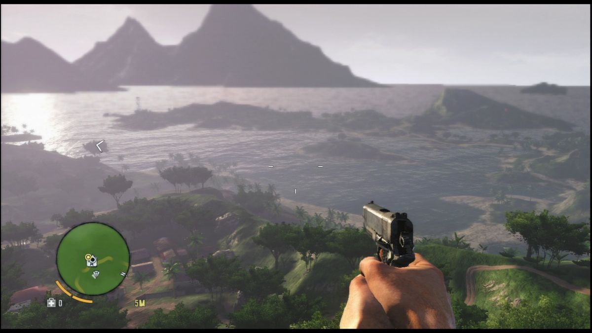 Far Cry 3 (PlayStation 3) screenshot: Nice view from the radio tower.