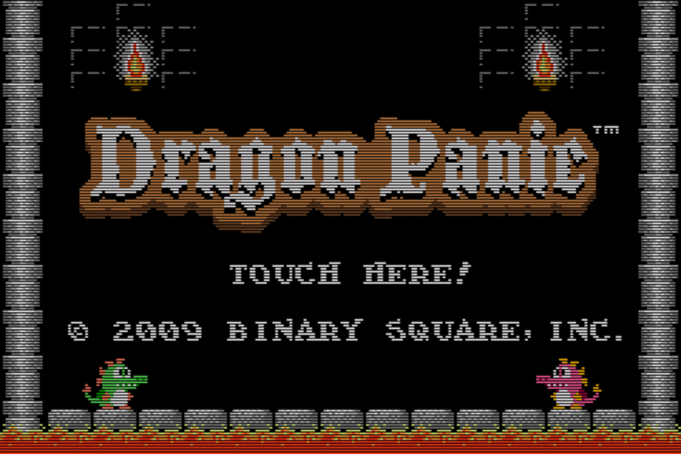 Dragon Panic (iPhone) screenshot: Title screen