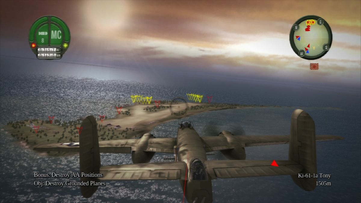 Damage Inc.: Pacific Squadron WWII (PlayStation 3) screenshot: There are a lot of targets on this island.