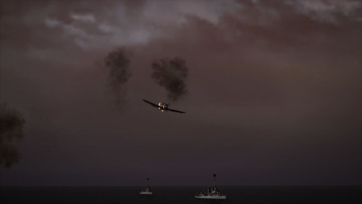 Damage Inc.: Pacific Squadron WWII (PlayStation 3) screenshot: Enemy planes aren't firing... they're on a suicide mission.