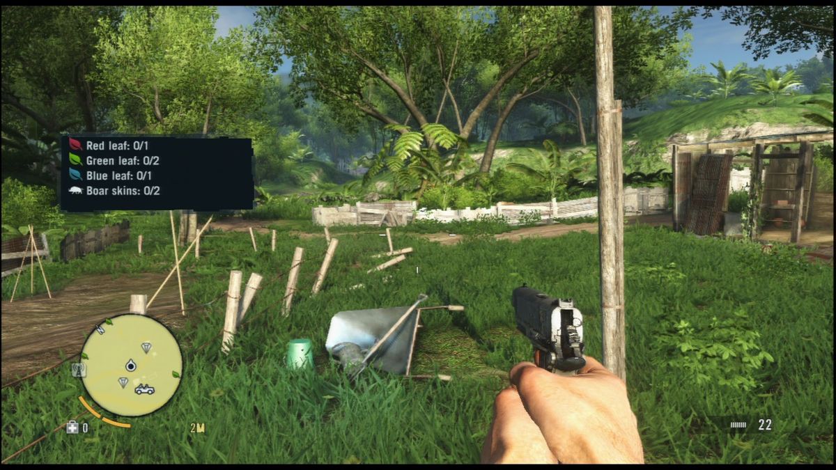Far Cry 3 (PlayStation 3) screenshot: Hunting some boars.