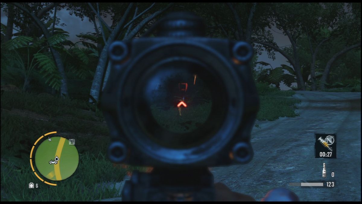 Far Cry 3 (PlayStation 3) screenshot: Sniping at the local fauna.