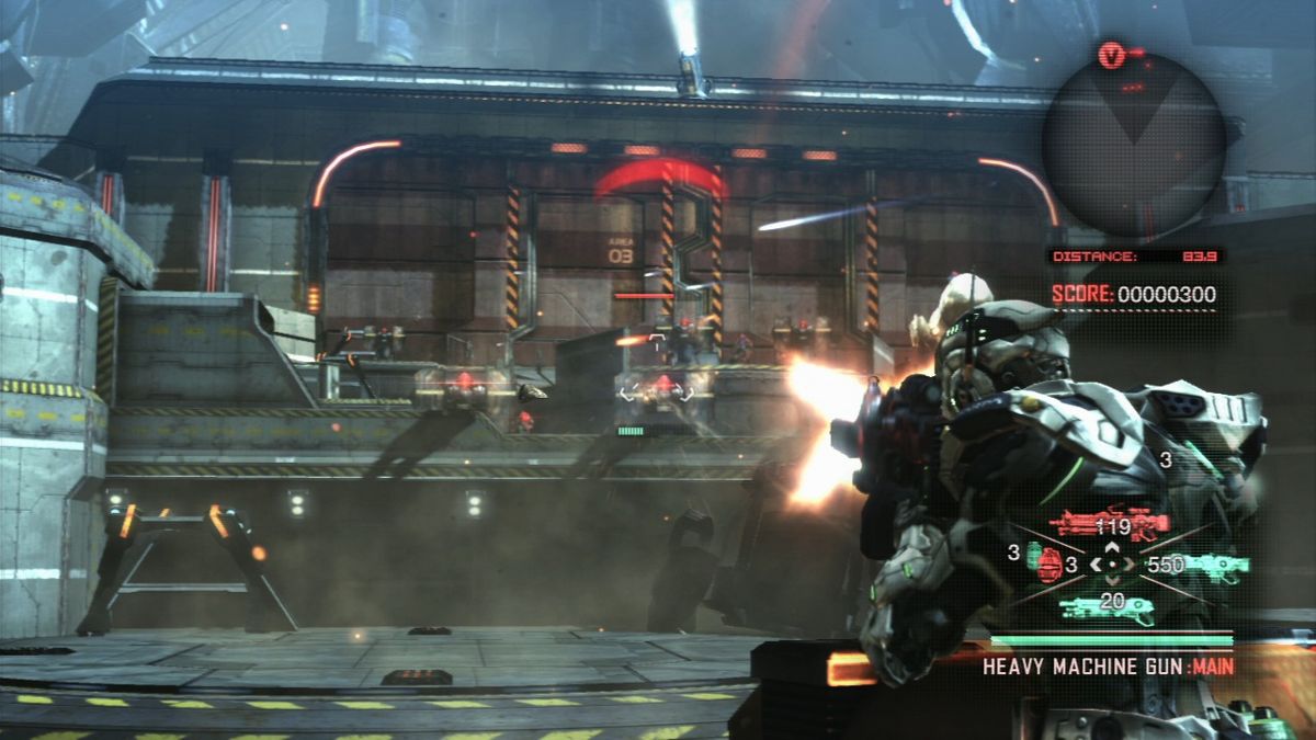 Vanquish (PlayStation 3) screenshot: Take out the turrets first as they can deal greater damage to your troops.