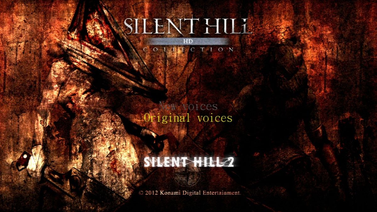 Silent Hill: HD Collection (PlayStation 3) screenshot: Main menu - Silent Hill 2 selected.