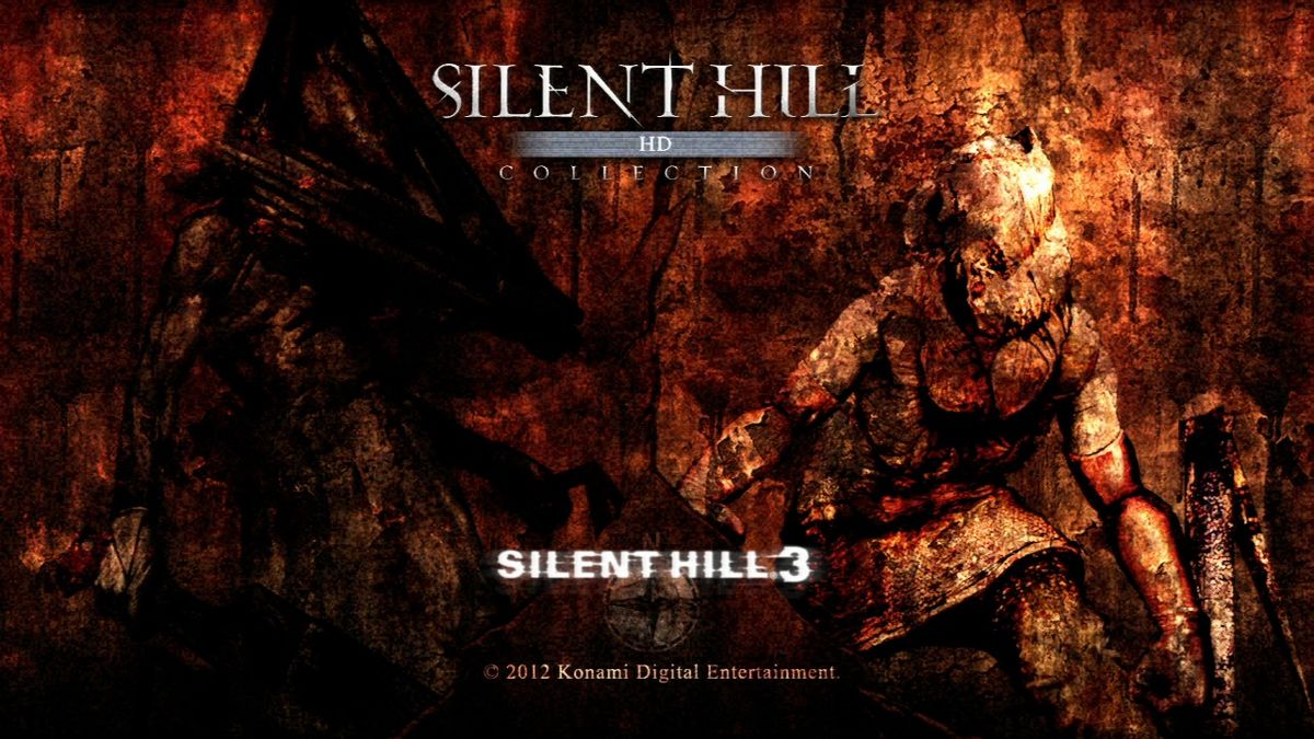 Silent Hill: HD Collection (PlayStation 3) screenshot: Main menu - Silent Hill 3 selected.