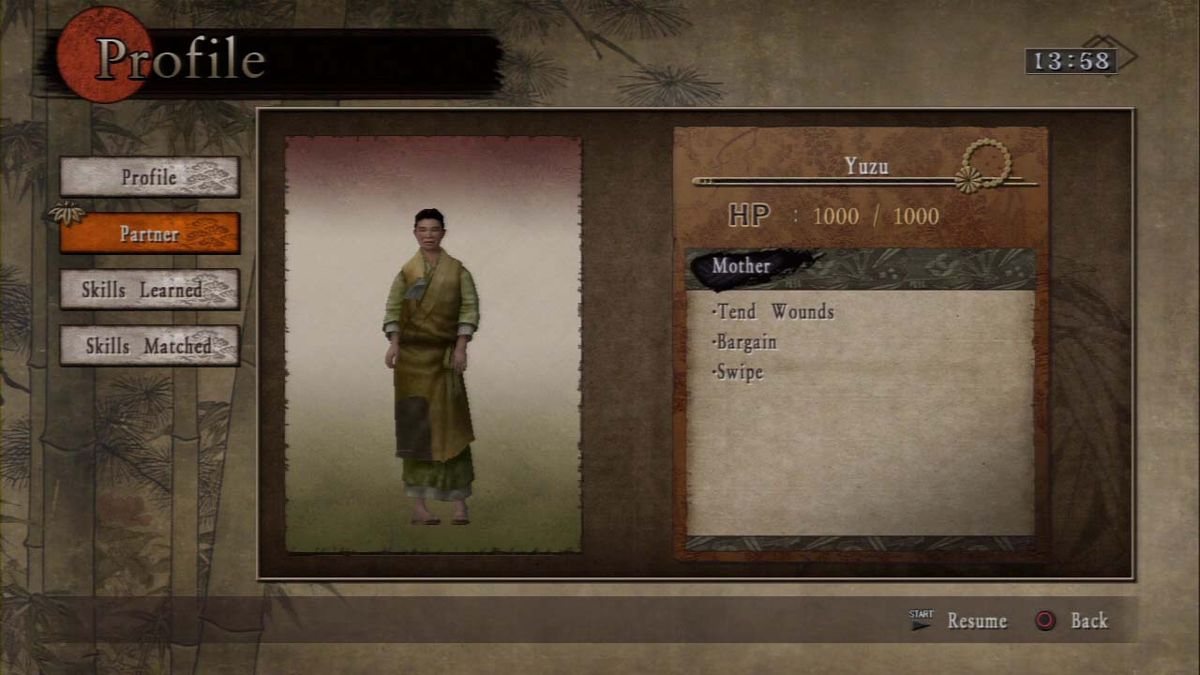 Way of the Samurai 3 (PlayStation 3) screenshot: A doting companion.