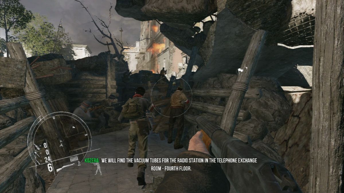 Enemy Front (PlayStation 3) screenshot: Moving through the trenches.
