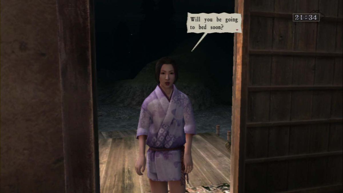 Way of the Samurai 3 (PlayStation 3) screenshot: Oh? Care to join me?