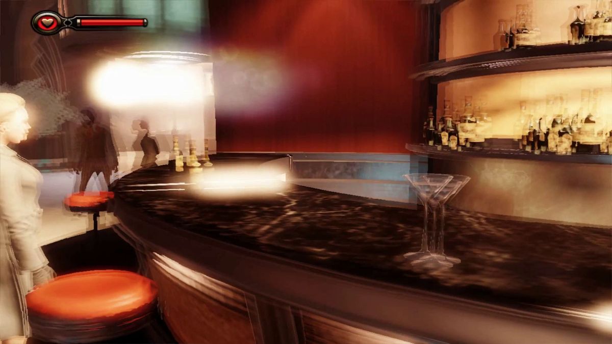 BioShock Infinite: Burial at Sea - Episode One (Macintosh) screenshot: Little too much to drink