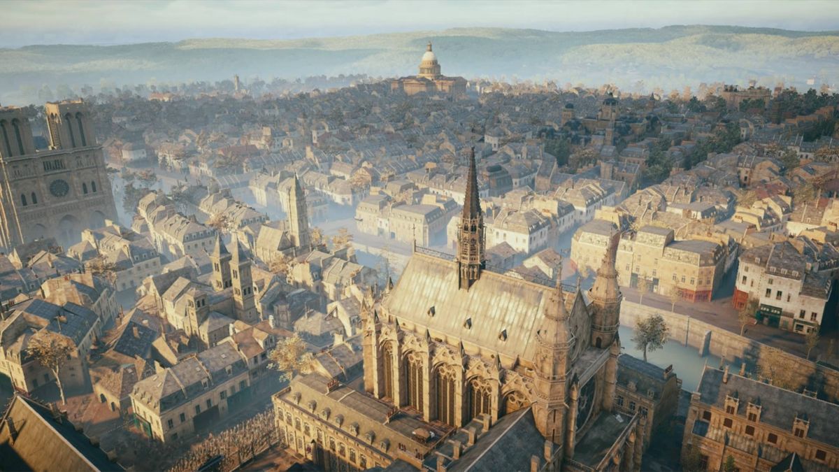 Assassin's Creed: Unity (PlayStation 4) screenshot: View of the city