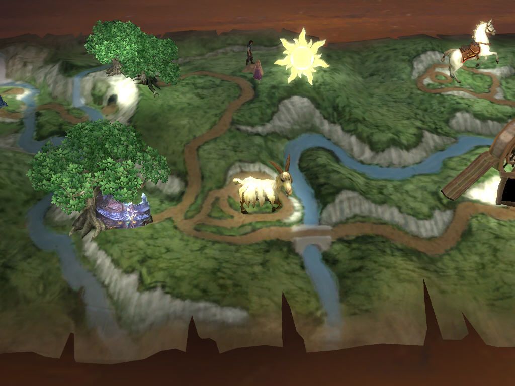 Disney Tangled (Windows) screenshot: World map