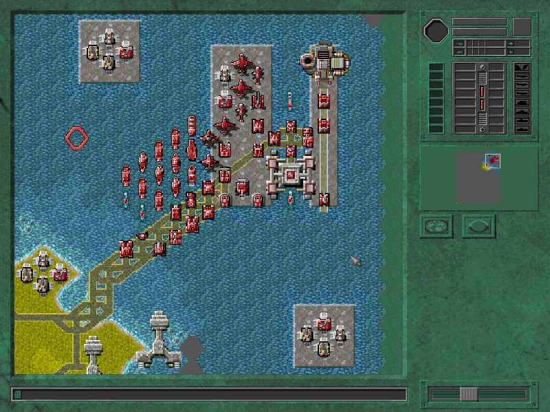 Advanced Strategic Command (DOS) screenshot: One of the provided scenario maps