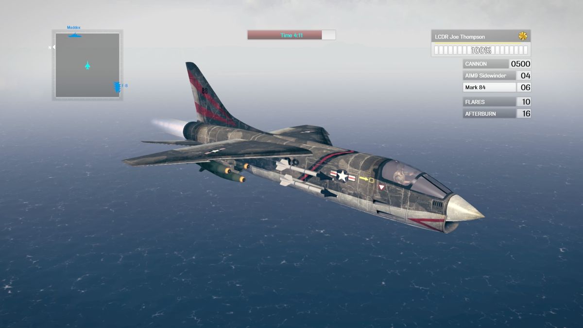 Air Conflicts: Vietnam - Ultimate Edition (PlayStation 4) screenshot: Rotating external camera during the flight.